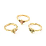 Cubic Zirconia Honeybee Adjustable Ring