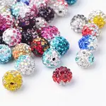 Two-Tone Color Handmade Polymer Clay Disco Ball Beads