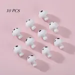 10Pcs Mushroom Silicone Focal Beads
