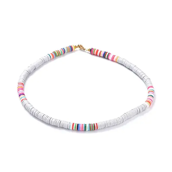 Handmade Polymer Clay Heishi Beaded Necklaces