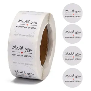 1 Inch Thank You Adhesive Label Stickers