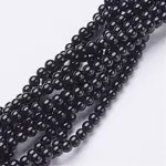Natural Black Onyx Round Beads Strands