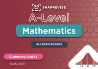 SnapRevise A-Level Maths Summary Notes