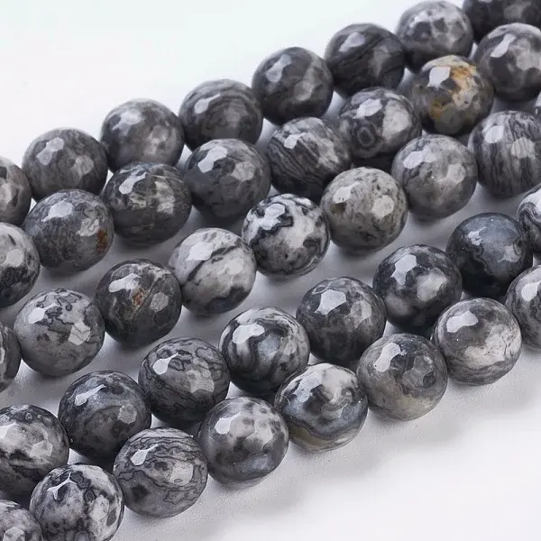 Natural Map Stone/Picasso Stone/Picasso Jasper Strands