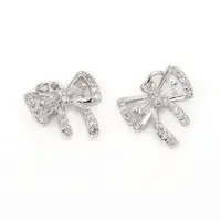 Brass Micro Pave Cubic Zirconia Charms