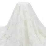 Flower Pattern Polyester Lace Fabric