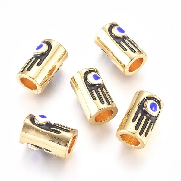Brass Enamel Beads