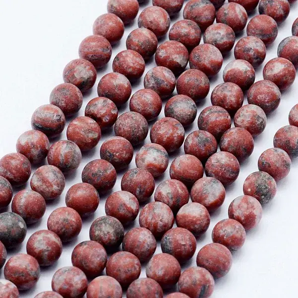 Natural Sesame Jasper/Kiwi Jasper Beads Strands