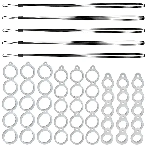 5Pcs Rubber Lanyard Straps