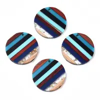 Resin & Walnut Wood Pendants