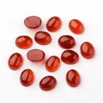 Grade A Natural Red Agate Oval Cabochons