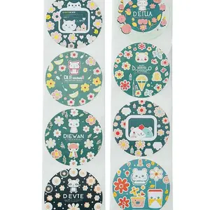 Cartoon Patterns Paper Gift Sticker Rolls