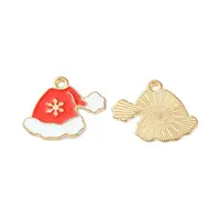 Christmas Alloy Enamel Pendants