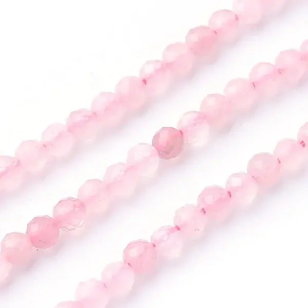 Natural Rose Quartz Beads Strands
