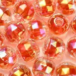 UV Plating Transparent Acrylic European Beads