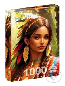 Indiánka - puzzle z kategorie Umělecké