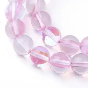 Synthetic Moonstone Beads Strands