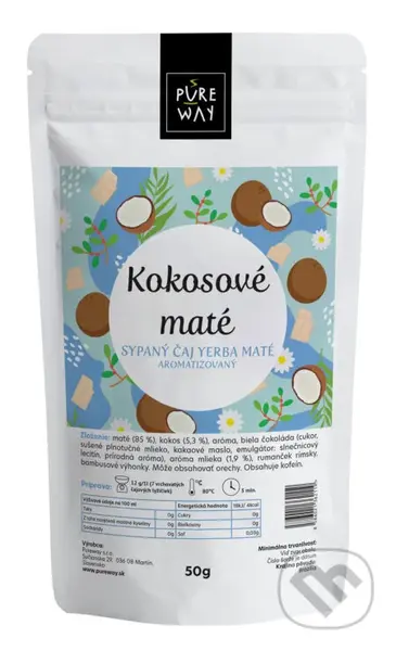 Kokosové maté (sypaný bylinný čaj aromatizovaný) - Brazília