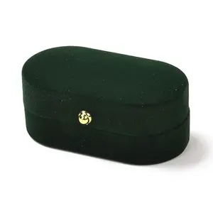 Rectangle Velvet Couple Rings Box