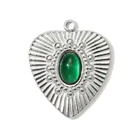 304 Stainless Steel Glass Pendants