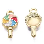 Golden Plated Alloy Enamel Pendants