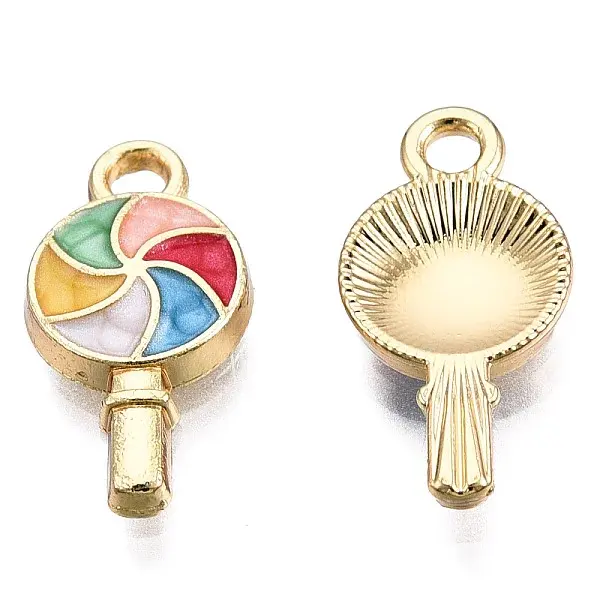 Golden Plated Alloy Enamel Pendants