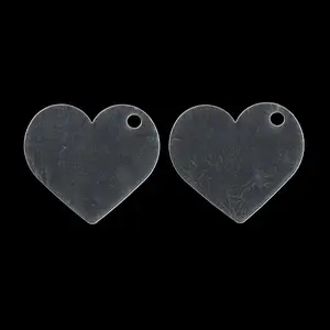 Transparent Acrylic Disc Big Pendants