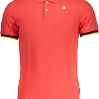 K-WAY RED MEN'S SHORT SLEEVED POLO SHIRT
