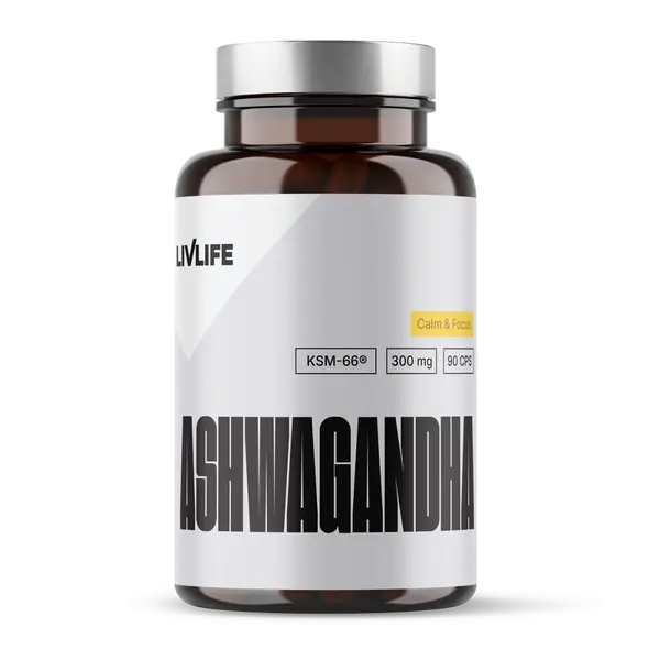 LIVLIFE Ashwagandha KSM-66 300 mg 90 kapslí