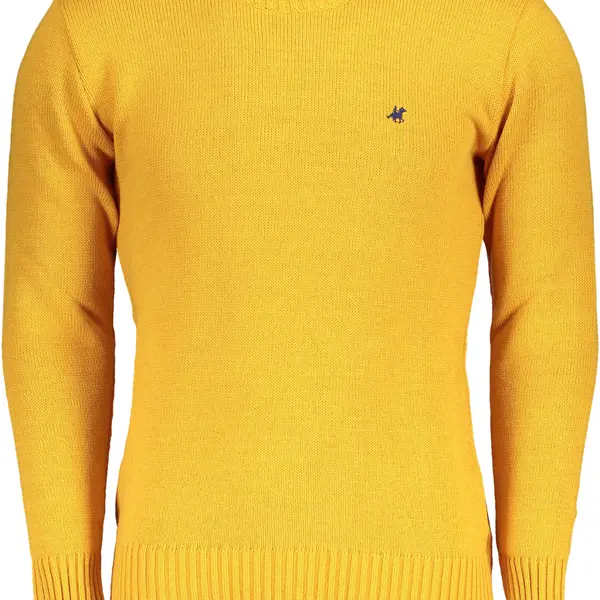 US GRAND POLO MEN'S YELLOW SWEATER