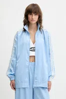 Mikina adidas Originals Satin Tt dámská, modrá barva, s aplikací, KC8811