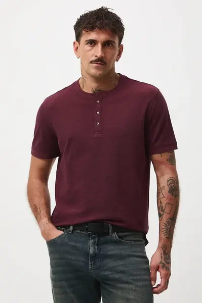 Tričko Medicine pánské, vínová barva