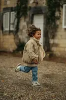 Dětská bunda Donsje Oscor Jacket Alpaca zelená barva, 4102301