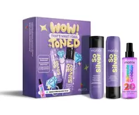 Dárková sada pro neutralizaci žlutých tónů blond a melírovaných vlasů Matrix So Silver + dárek zdarma