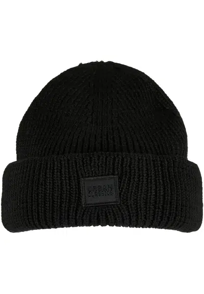 Knitted wool hat black