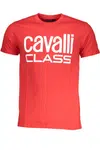 CAVALLI CLASS MEN'S SHORT SLEEVE T-SHIRT RED