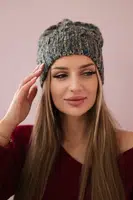 Cap with fleece jeans Roksana K209 + yellow