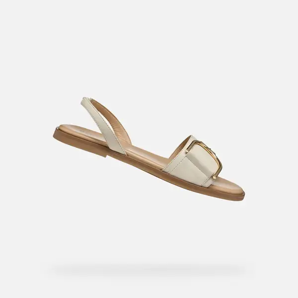 Cream women's sandals Geox Naileen - Women's