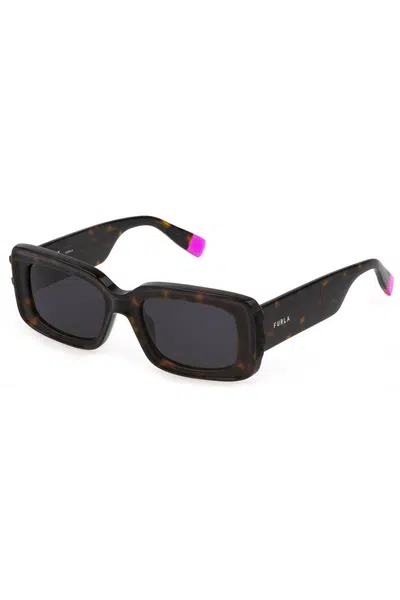 FURLA WOMEN'S BROWN SUNGLASSES