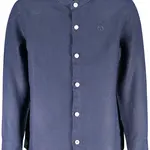 Detská modrá košeľa s dlhým rukávom