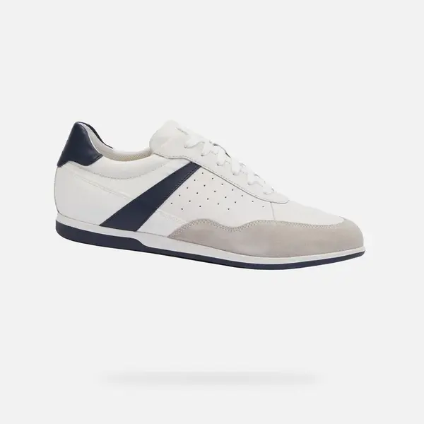 White men's sneakers Geox Renan - Men's