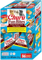 Inaba Ciao Churu Fun Bites – Wrapové kúsky plnené tuniakom 96 g (12 g x 8 balení)