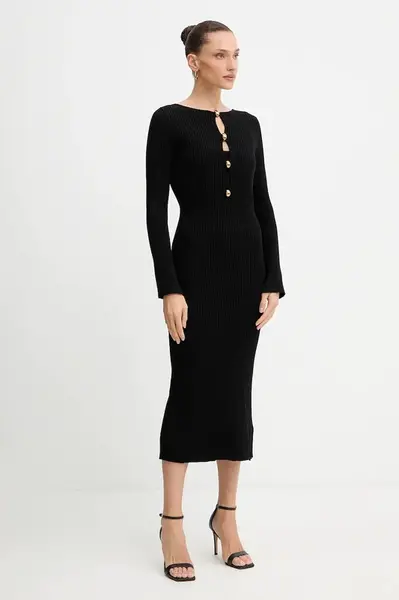 Šaty Marciano by Guess AGATHE černá barva, maxi, přiléhavé, 5BGK55 5891Z