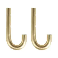 Nástěnný věšák OYOY Pieni 4 x 1 x 8 cm 2-pack žlutá barva