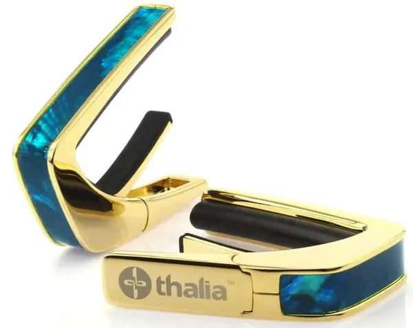 Thalia Shell Collection Teal Angel Gold