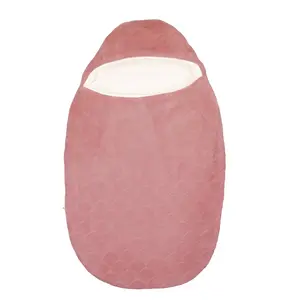 Fusak detský do autosedačky Lapidou old pink 70 cm