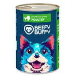 BEEFY BUFFY - Mäsové hydinové kúsočky v omáčke pre psy 1240 g (4615)