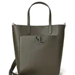 Kožená kabelka Lauren Ralph Lauren hnědá barva, 431966760