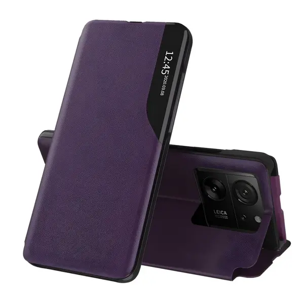 Elegantné knižkové puzdro View Case pre Xiaomi 13T/13T Pro - Fialová H30069