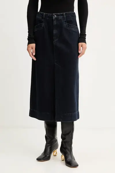 Džínová sukně BOSS SEMAIRE